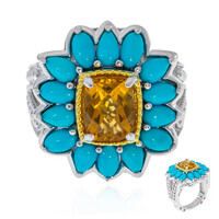 Bague en argent et Citrine (Dallas Prince Designs)