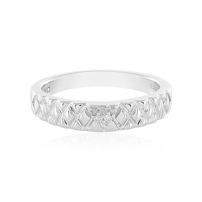 Bague en argent et Diamant I2 (I)