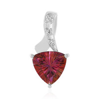 Pendentif en argent et Topaze fleur de lotus
