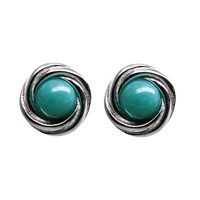 Boucles d'oreilles en argent et Turquoise de Campo Frio