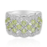 Bague en argent et Péridot