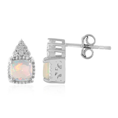 Boucles d'oreilles en argent et Opale Welo