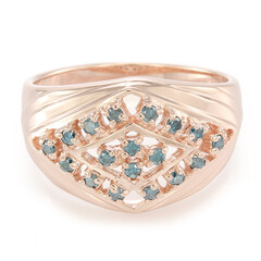 Bague pour homme en argent et Diamant fantaisie