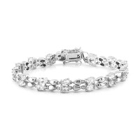 Bracelet en argent et Topaze blanche