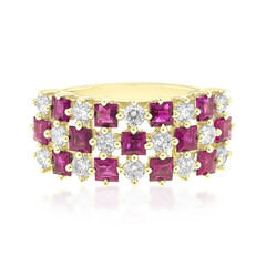 Bague en or et Rubis AAA du Mozambique (CIRARI)