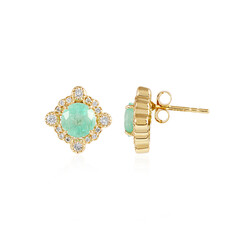 Boucles d'oreilles en or et Emeraude de Russie (AMAYANI)