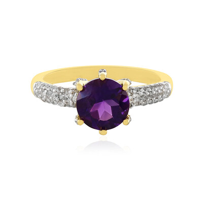 Bague en argent et Améthyste
