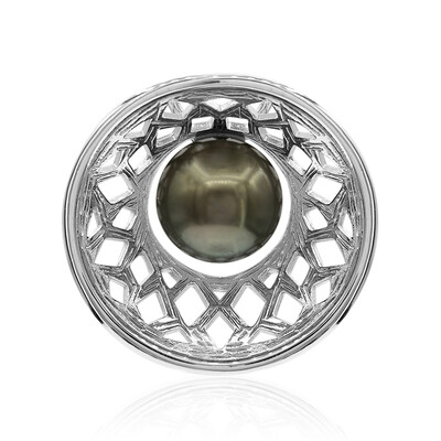 Pendentif en argent et Perle de culture de Tahiti (TPC)