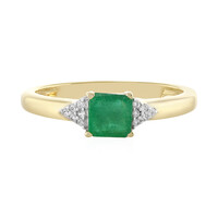 Bague en argent et Emeraude du Brésil
