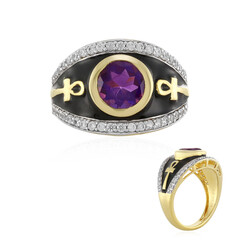 Bague en argent et Améthyste