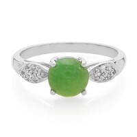 Bague en argent et Chrysoprase impériale