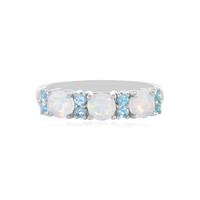 Bague en argent et Opale Welo