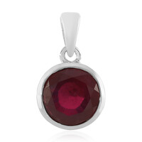 Pendentif en argent et Rubis de Madagascar