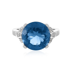 Bague en argent et Fluorite à couleur changeante