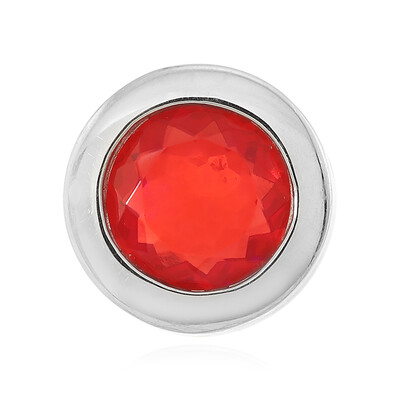 Pendentif en argent et Opale rouge d'Éthiopie (MONOSONO COLLECTION)