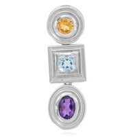 Pendentif en argent et Améthyste de Zambie