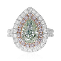Bague en or et Diamant vert SI1 (CIRARI)