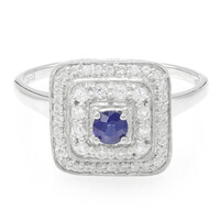 Bague en argent et Saphir de Kanchanaburi
