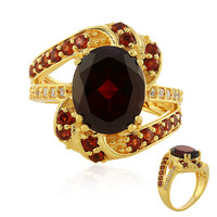 Bague en argent et Grenat d'Inde