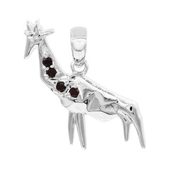 Pendentif en argent et Grenat du Mozambique