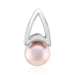 Pendentif en argent et Perle Ming de couleur pourpre (TPC)