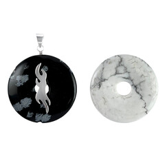 Pendentif en argent et Magnésite