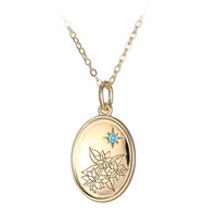 Collier en argent et Topaze bleu Suisse