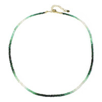 Collier en argent et Emeraude du Brésil