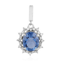 Pendentif en argent et Fluorite à couleur changeante