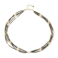 Collier en argent et Perle blanche de culture d'eau douce (Riya)