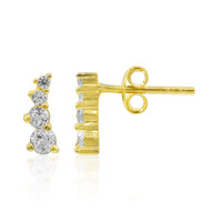 Boucles d'oreilles en argent et Topaze blanche