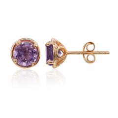 Boucles d'oreilles en argent et Améthyste