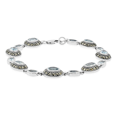Bracelet en argent et Topaze bleu ciel