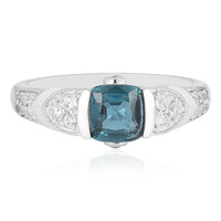 Bague en argent et Kyanite bleu pétrole