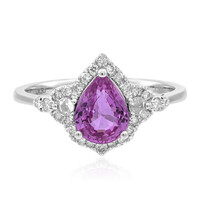 Bague en or et Saphir parme (CIRARI)