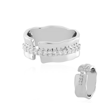 Bague en argent et Zircon (MONOSONO COLLECTION)