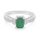 Bague en argent et Emeraude de Bahia