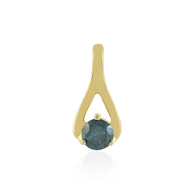 Pendentif en or et Diamant bleu