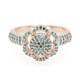 Bague en argent et Diamant fantaisie