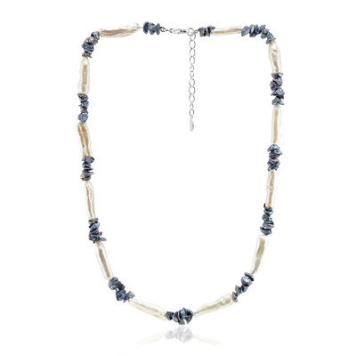 Collier en argent et Perle Keshi (TPC)