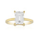 Bague en argent et Topaze blanche