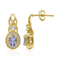 Boucles d'oreilles en argent et Tanzanite