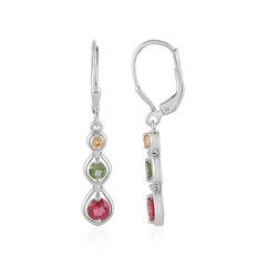 Boucles d'oreilles en argent et Tourmaline
