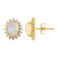 Boucles d'oreilles en argent et Opale Welo