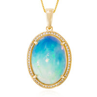 Collier en or et Opale Welo AAA