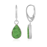 Boucles d'oreilles en argent et Uvarovite