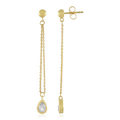 Boucles d'oreilles en argent et Topaze blanche
