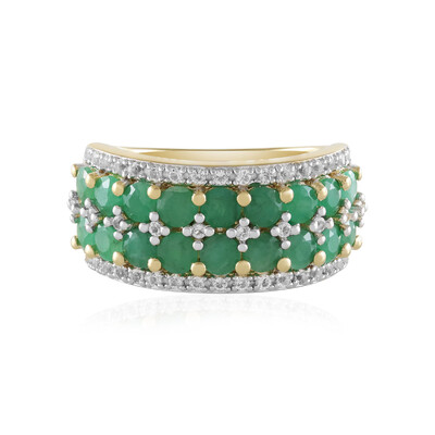 Bague en argent et Emeraude de Socoto