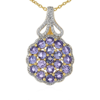Collier en argent et Tanzanite