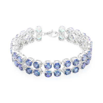 Bracelet en argent et Topaze bleue Mystique